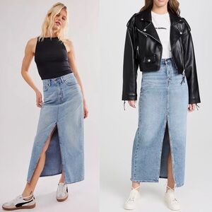 NWT Levi's Premium Women's Ankle Column Denim Skirt Size 30 - Please Hold